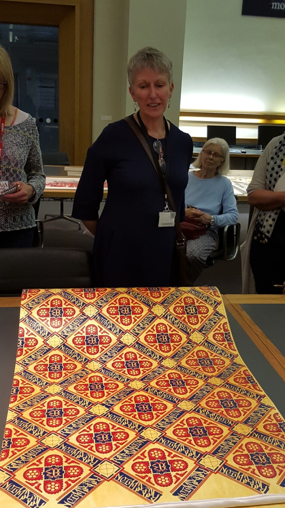 Gill Saunders, curator of prints at the V&A, talking about Ian Bailey’s ‘Rebellion’ wallpaper